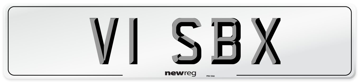 V1 SBX Number Plate from New Reg